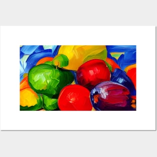 Fruit & Vegetable Oil Painting Posters and Art